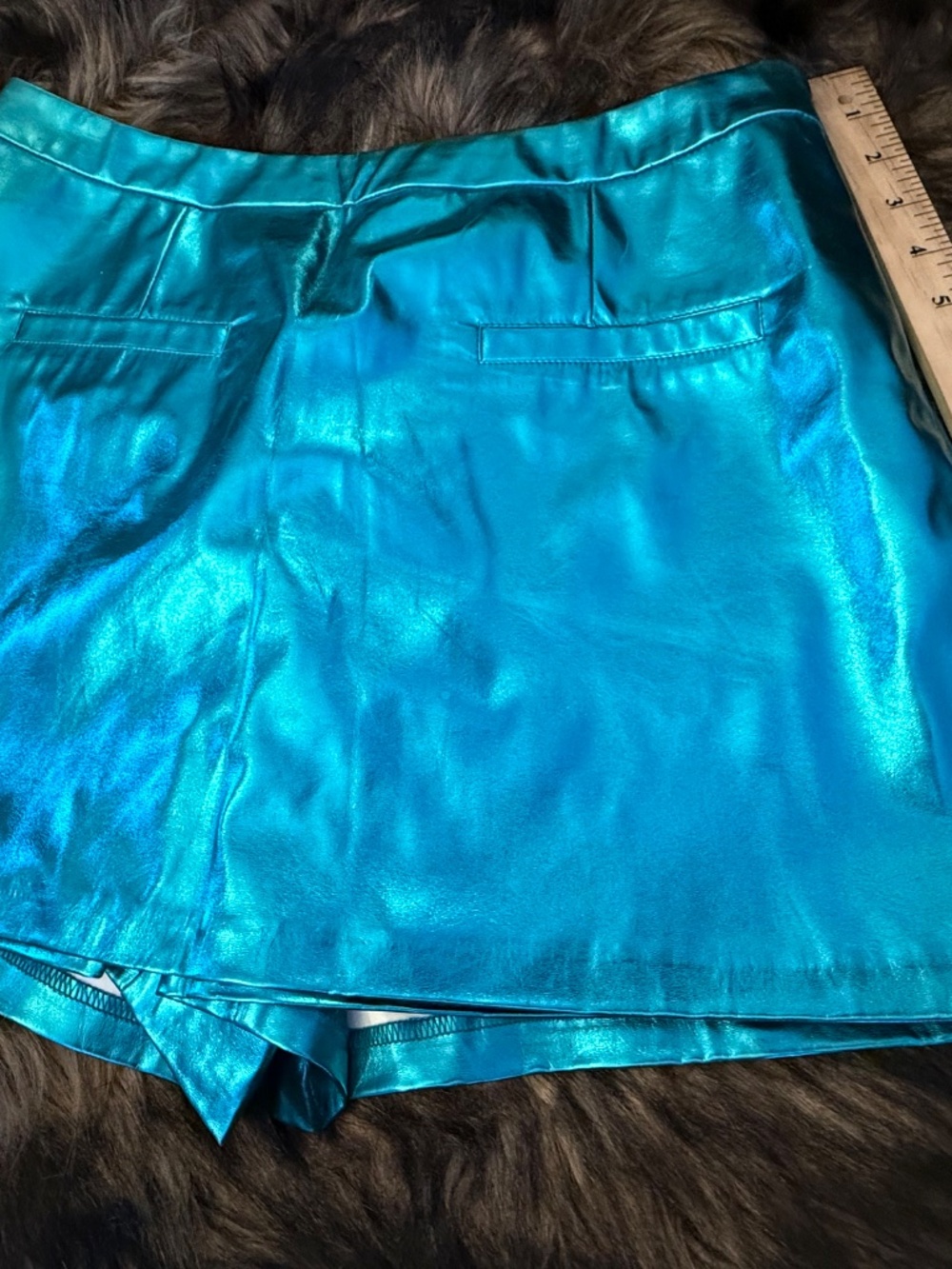 NWT Buddy Love Skort in Metallic Teal (Medium) - Picture 3 of 14